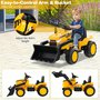 Dětský traktor na dálkové ovládání - Žlutý 03