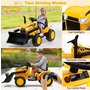 Dětský traktor na dálkové ovládání - Žlutý 07
