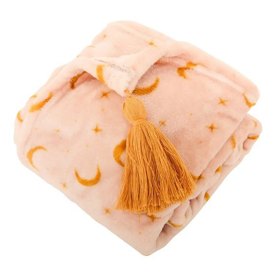 Dětská deka s měsíčky Pink