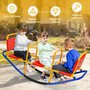 3 místná houpačka Garden Rocker - červeno-modrá 01