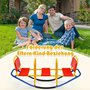 3 místná houpačka Garden Rocker - červeno-modrá 02