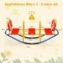 3 místná houpačka Garden Rocker - červeno-modrá 06