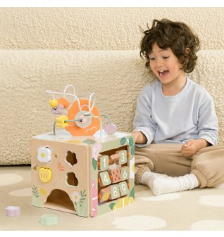 Classic World Dřevěná edukační kostka