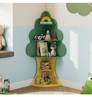 Dětská knihovna ve tvaru stromu