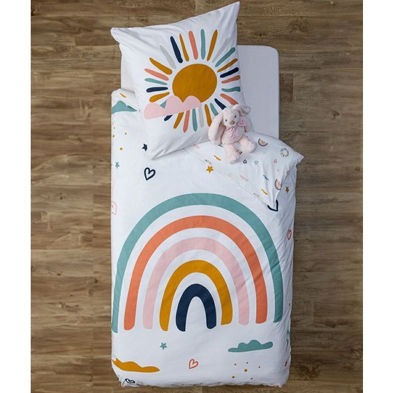 bavlněné oboustranné povlečení Rainbow