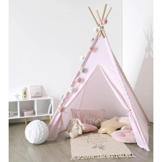 dětské teepee pink 02