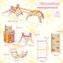 Montessori hřiště - sada s Piklerové trojúhelníkem, deskami a houpačkou Unicorn - Pastel05