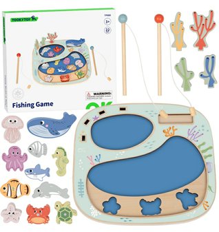 Motorická dřevěná hra - rybaření  04