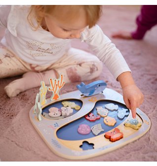 Motorická dřevěná hra - rybaření