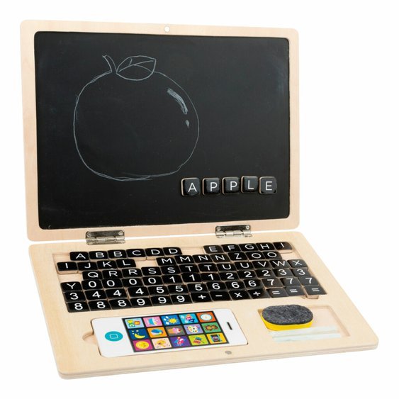 Dřevěný notebook magnetický