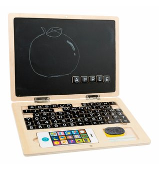 Dřevěný notebook magnetický