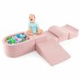 Dětský pěnový herní set s balónkovým bazénkem Pink 02