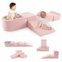 Dětský pěnový herní set s balónkovým bazénkem Pink 05