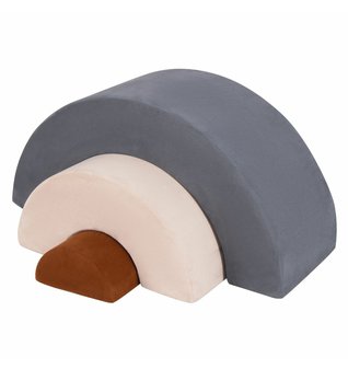 Pěnové stavební bloky 3 ks - šedé 01