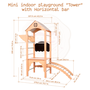 Montessori dětské hřiště Tower s rampou -013