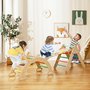 Montessori houpačka sada s Piklerové trojúhelníkem a oboustrannou deskou - pastelová