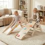 Montessori Piklerové trojúhelník se skluzavkou Panda Beige 01