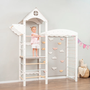 Montessori dětské hřiště Tower Climbing s rampou v provedení white/pastel - 08