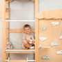 Montessori dětské hřiště Tower Climbing s rampou v provedení wood/pastel - 06