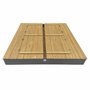 Pískoviště s víkem a sedátkem Cedar Ella XXL grey 05