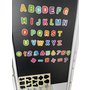 Multifunkční učící věž Montessori Kočka se skluzavkou a tabulí 03