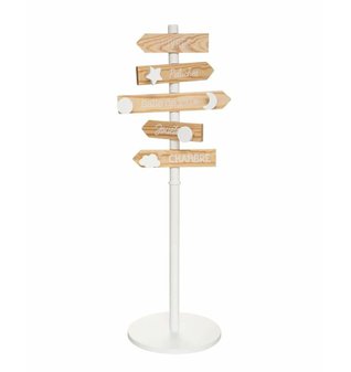 dětský věšák ve tvaru rozcestníku do dětského pokoje