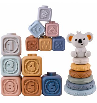 Montessori senzorická stavebnice Medvídek z měkké gumy